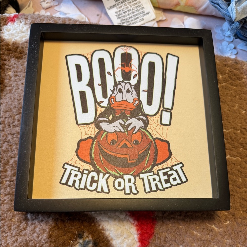 Disney Halloween Decor with Black and Orange